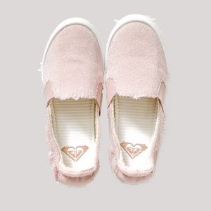 Pink Little Girl Roxy Slip On Shoes